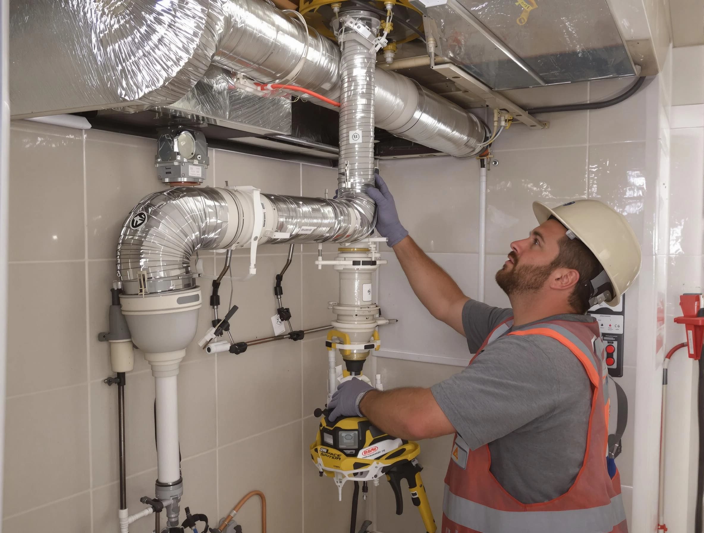 Glen Allen Dryer Vent Cleaning expert performing professional dryer vent repair and installation in Glen Allen